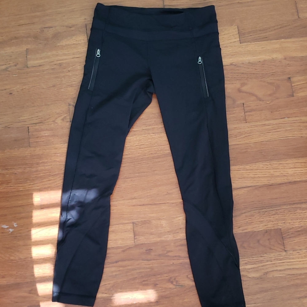 Lululemon mesh zipper leggings